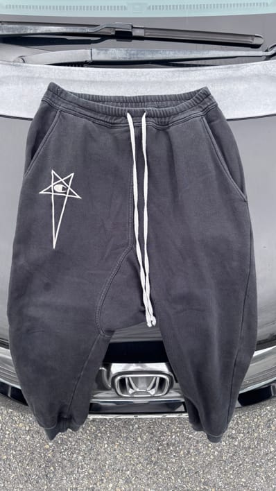 RICK OWENS x Champion Joggers "Black"