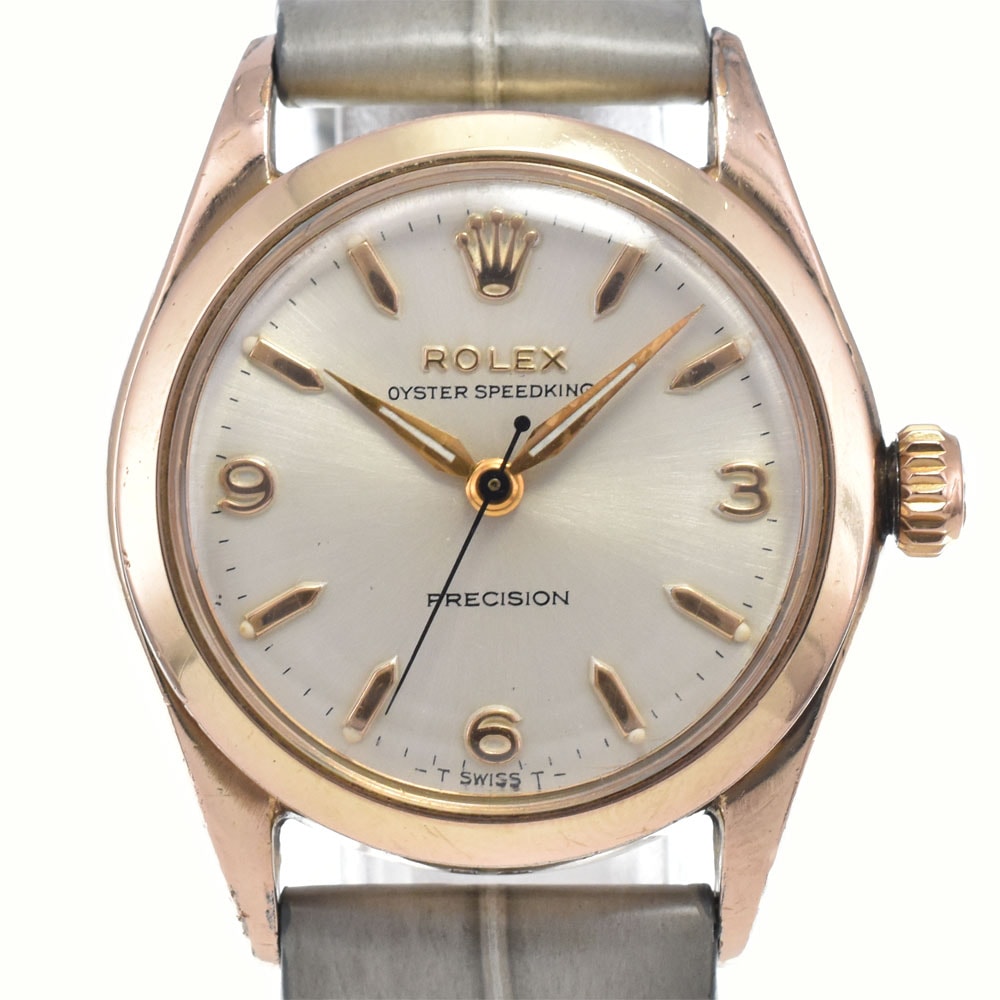 ロレックス ROLEX 6418 ヴィンテージ オイスター スピードキング Cal.1210 シルバー 手巻き ユニセックス 美品 腕時計 L#148267