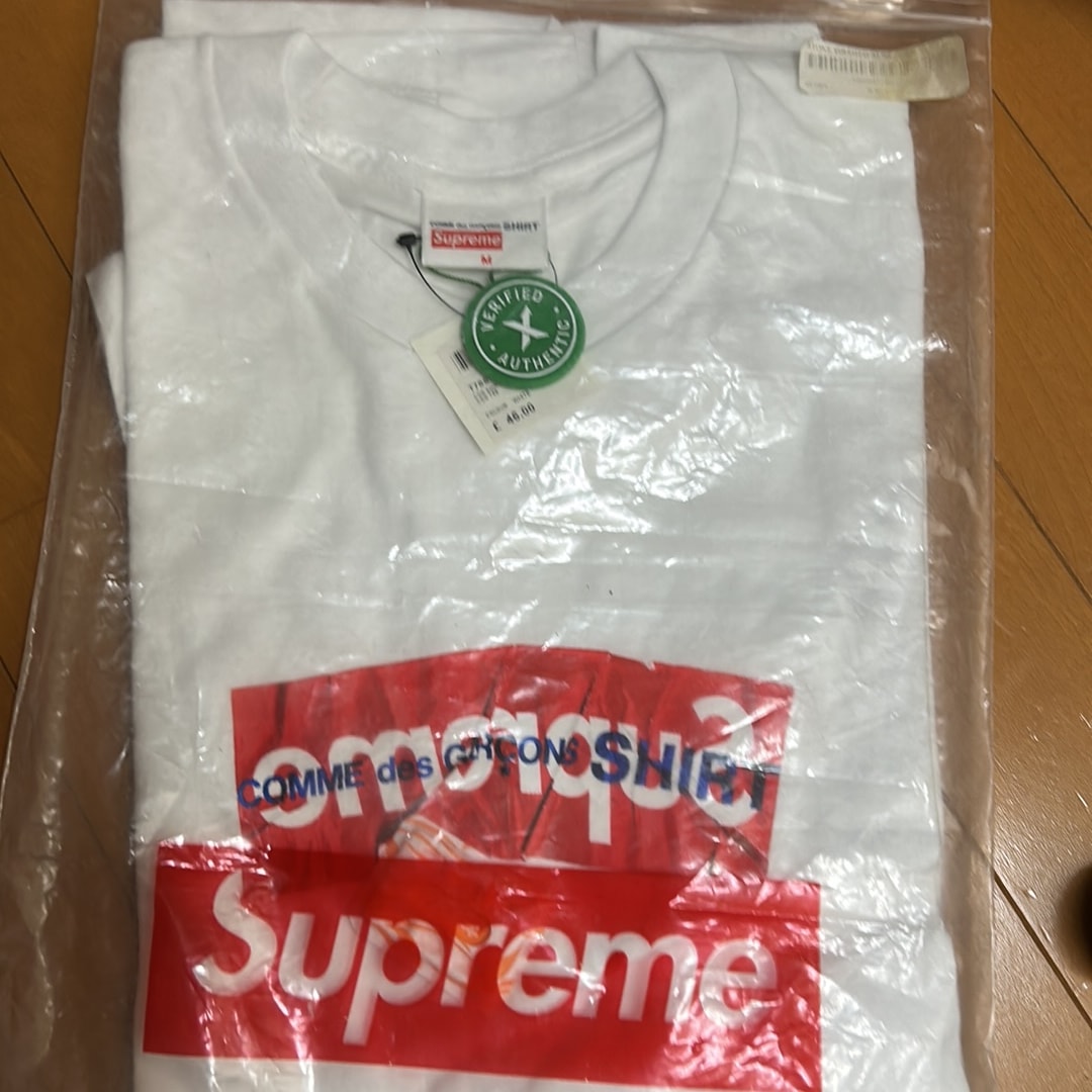Supreme COMME des GARCONS SHIRT Box Logo Tee "White"