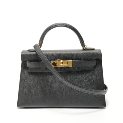 エルメス HERMES B刻印 2023年製 ミニケリー エプソン ハンドバッグ【中古】