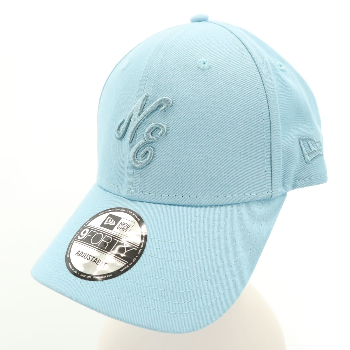 美品 NEW ERA ニューエラ 9FORTY キャップ 水色 帽子