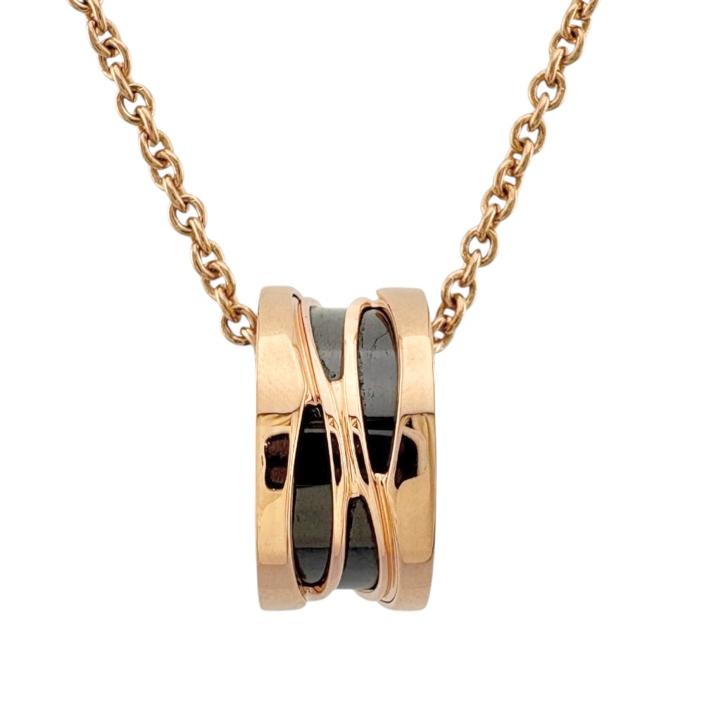 ブルガリ デザインレジェンド B-zero.1  ネックレス 18金 K18ピンクゴールド レディース BVLGARI  中古