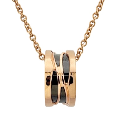 ブルガリ デザインレジェンド B-zero.1 ネックレス 18金 K18ピンクゴールド レディース BVLGARI 中古