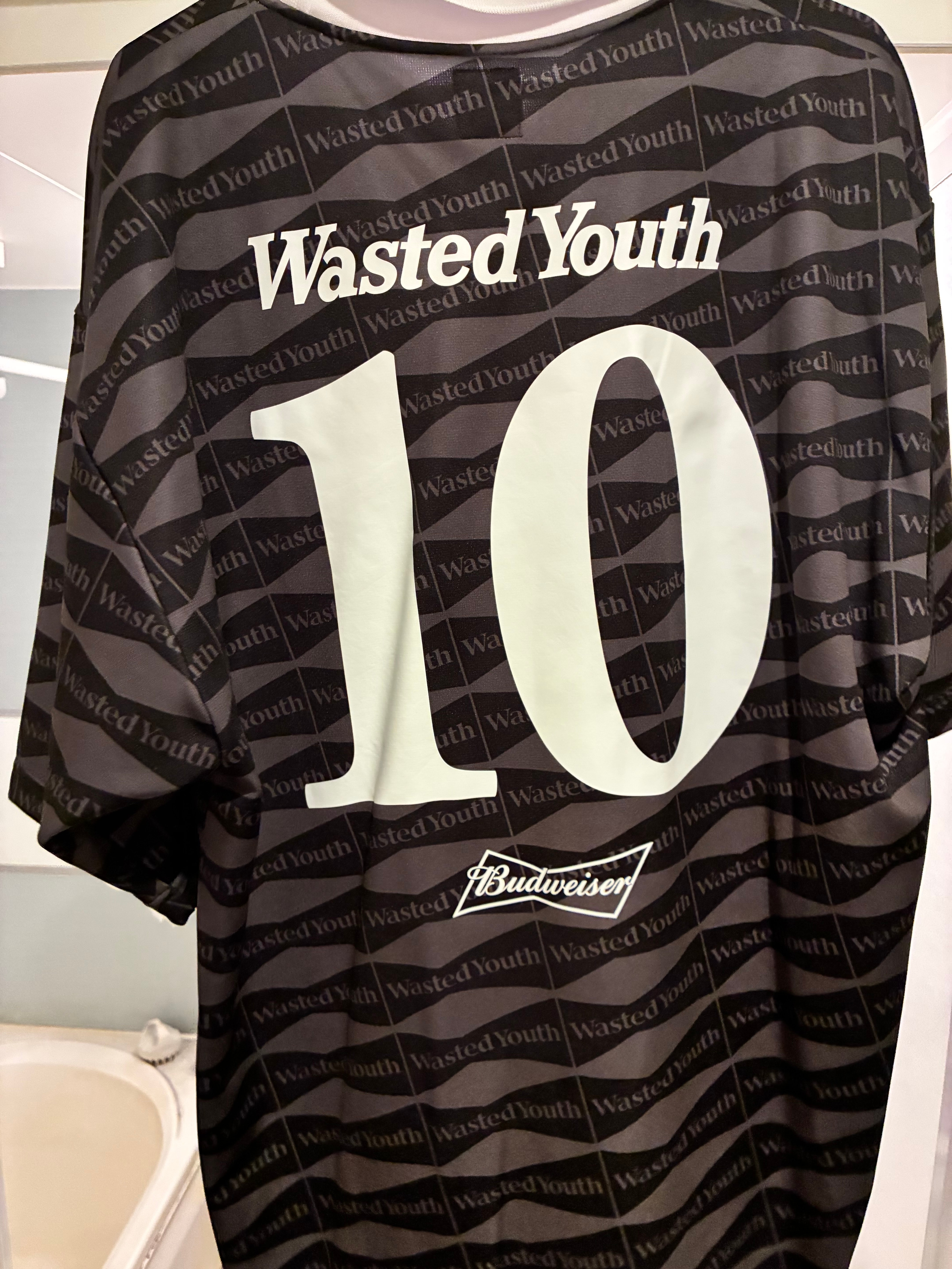 Wasted Youth x Budweiser WYxBW SOCCER GAME SHIRT "Black" / VERDY
