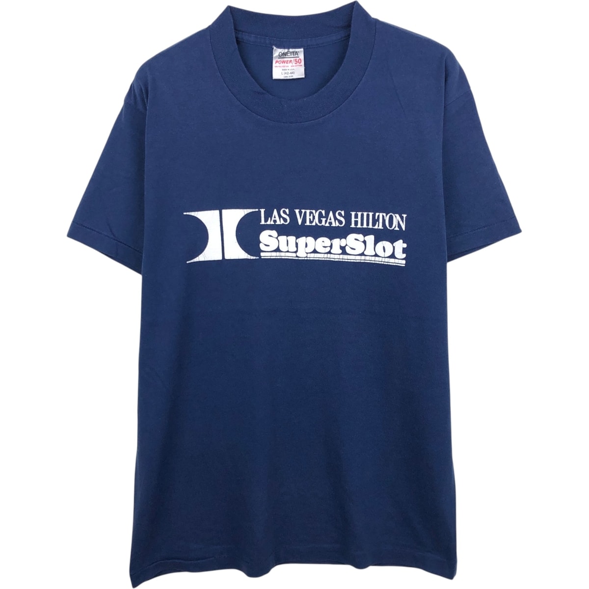古着 90年代 オニータ ONEITA POWER 50 プリントTシャツ USA製 メンズL相当/eaa636865