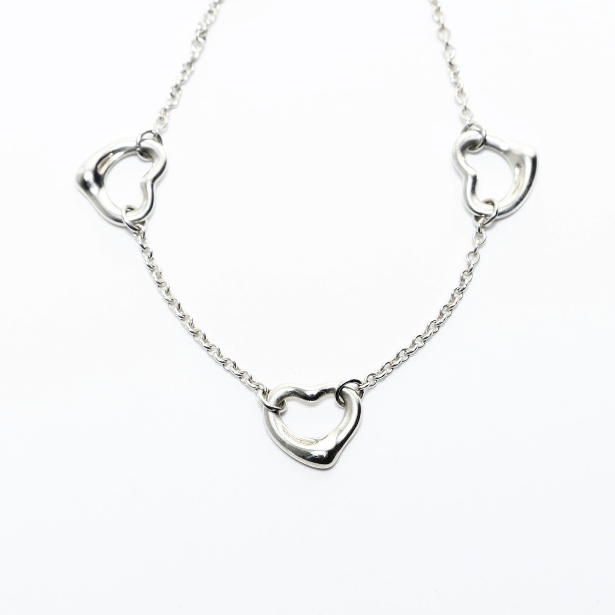 ティファニー TIFFANY&Co. 925 5P オープンハート ブレスレット【中古】