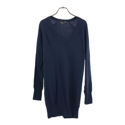 FRED PERRY 長袖 Vネック ニット ワンピース