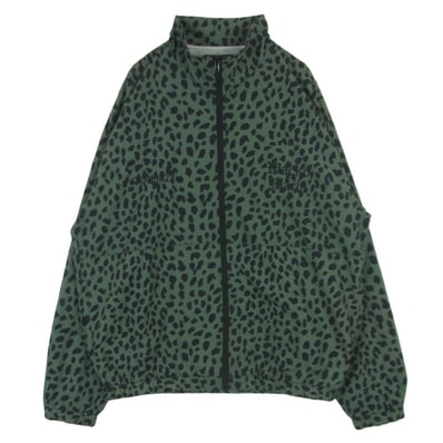 WACKO MARIA ワコマリア 23SS GRAMICCI-WM-TJ01 GRAMICCI グラミチ LEOPARD TRACK JACKET レオパード トラック ジャケット ブラック系 グレイッシュグリーン系 L【中古】
