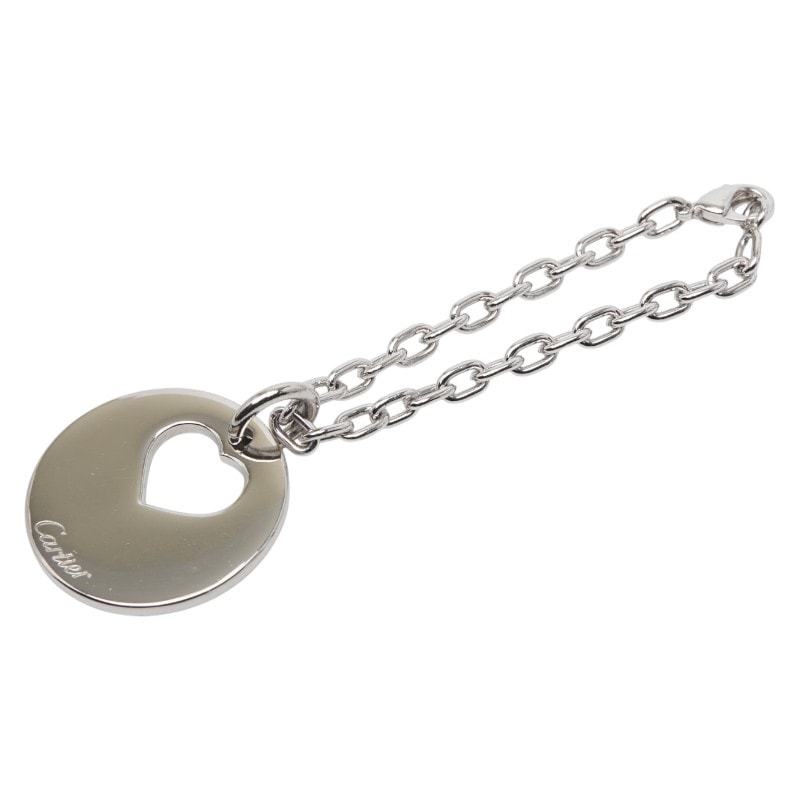 까르띠에 로고 하트 모티프 참 실버 메탈 여성 CARTIER [중고]