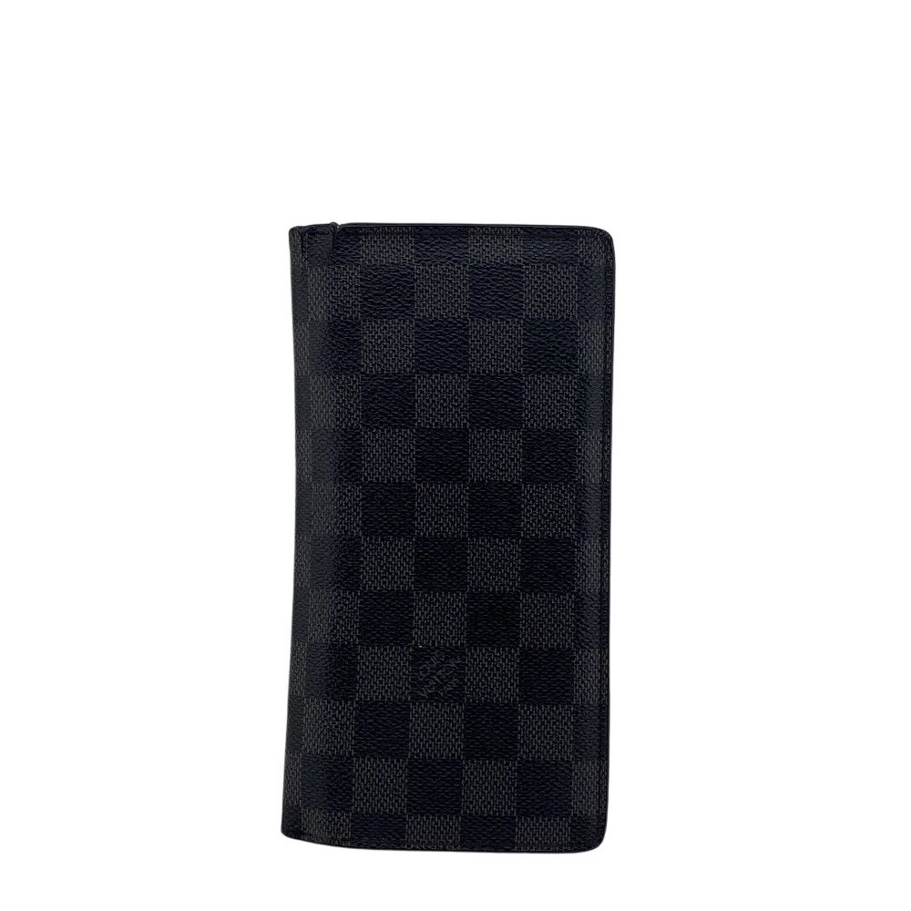 ルイヴィトン LOUIS VUITTON 長財布 ダミエ グラフィット ポルトフォイユ ブラザ 二つ折り長財布 N62665 ブラック
