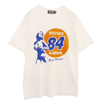 HYSTERIC GLAMOUR ヒステリックグラマー Tシャツ 02251CT32 HYS'84 プリント 半袖 Tシャツ ホワイト系 M【中古】