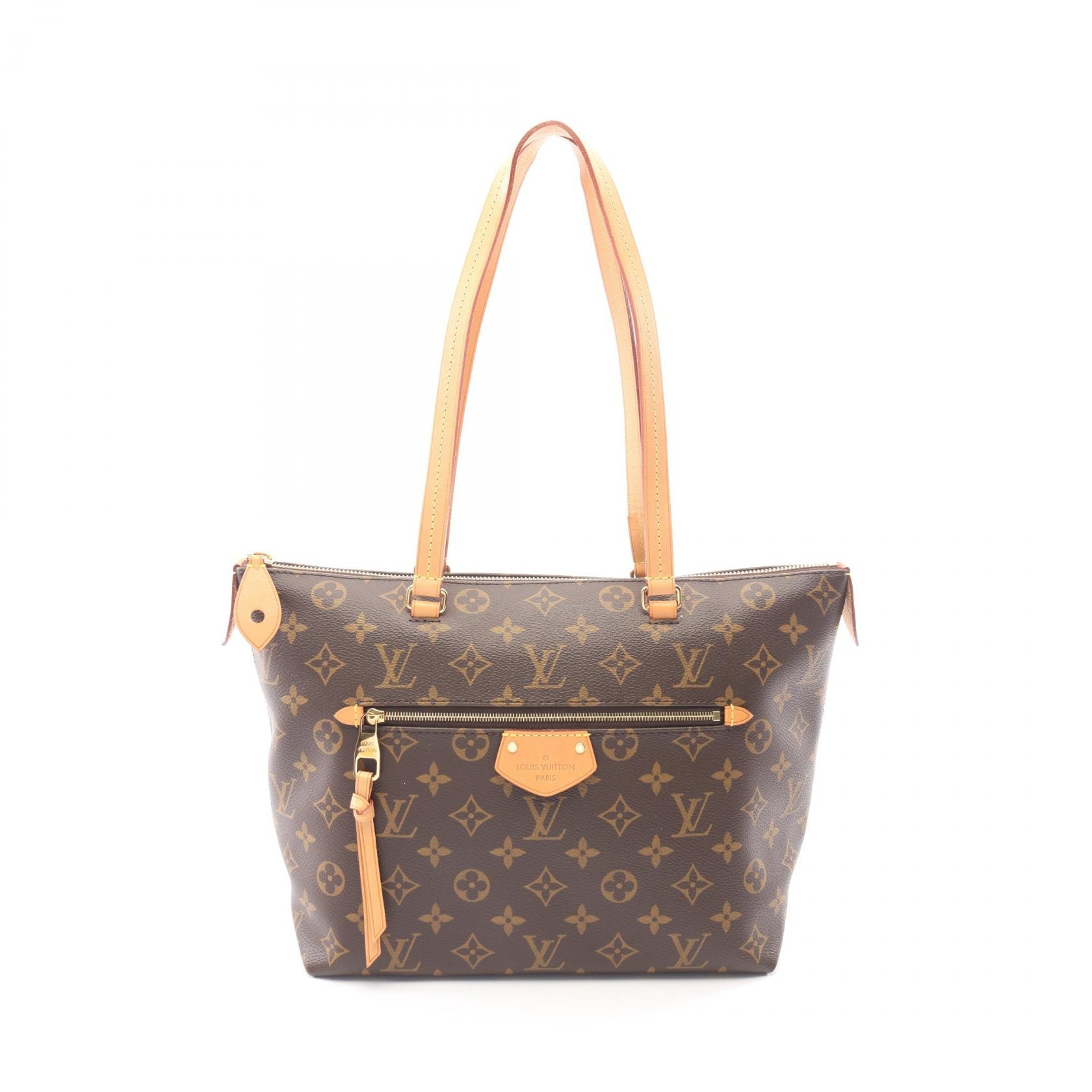 ルイ・ヴィトン LOUIS VUITTON イエナPM モノグラム トートバッグ バッグ PVCコーティングキャンバス レザー レディース ブラウン系 M42268 【中古】