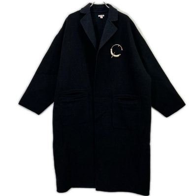 エム エー エス ユー チャコール ウール over robe coat 20AW 48