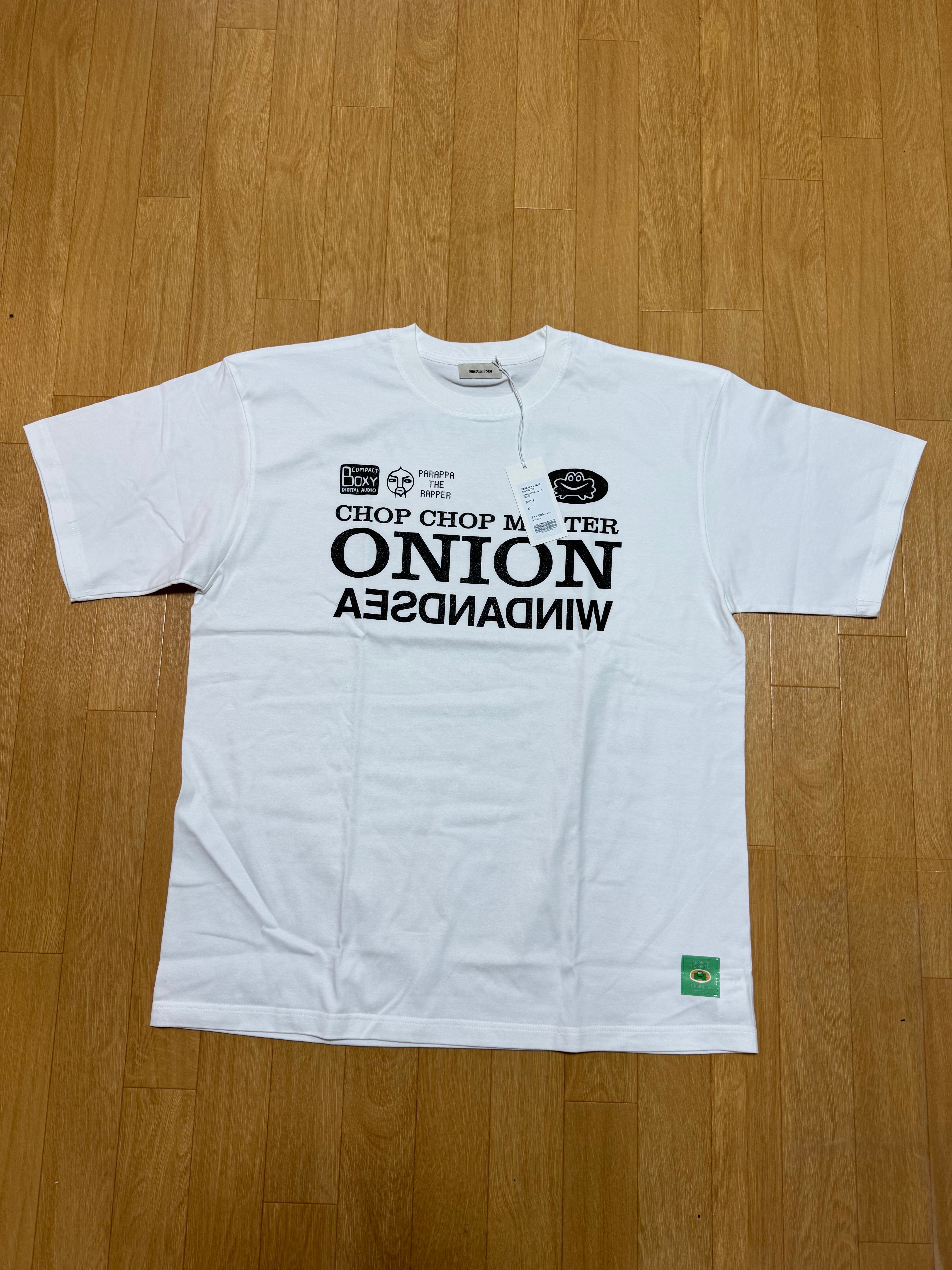 ウィンダンシー x パラッパラッパー オニオンTシャツ "ホワイト"