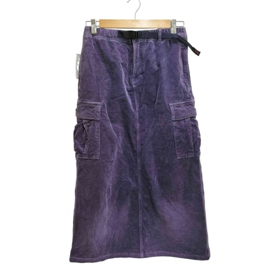 CORDUROY LONG CARGO SKIRT【1141740309721】