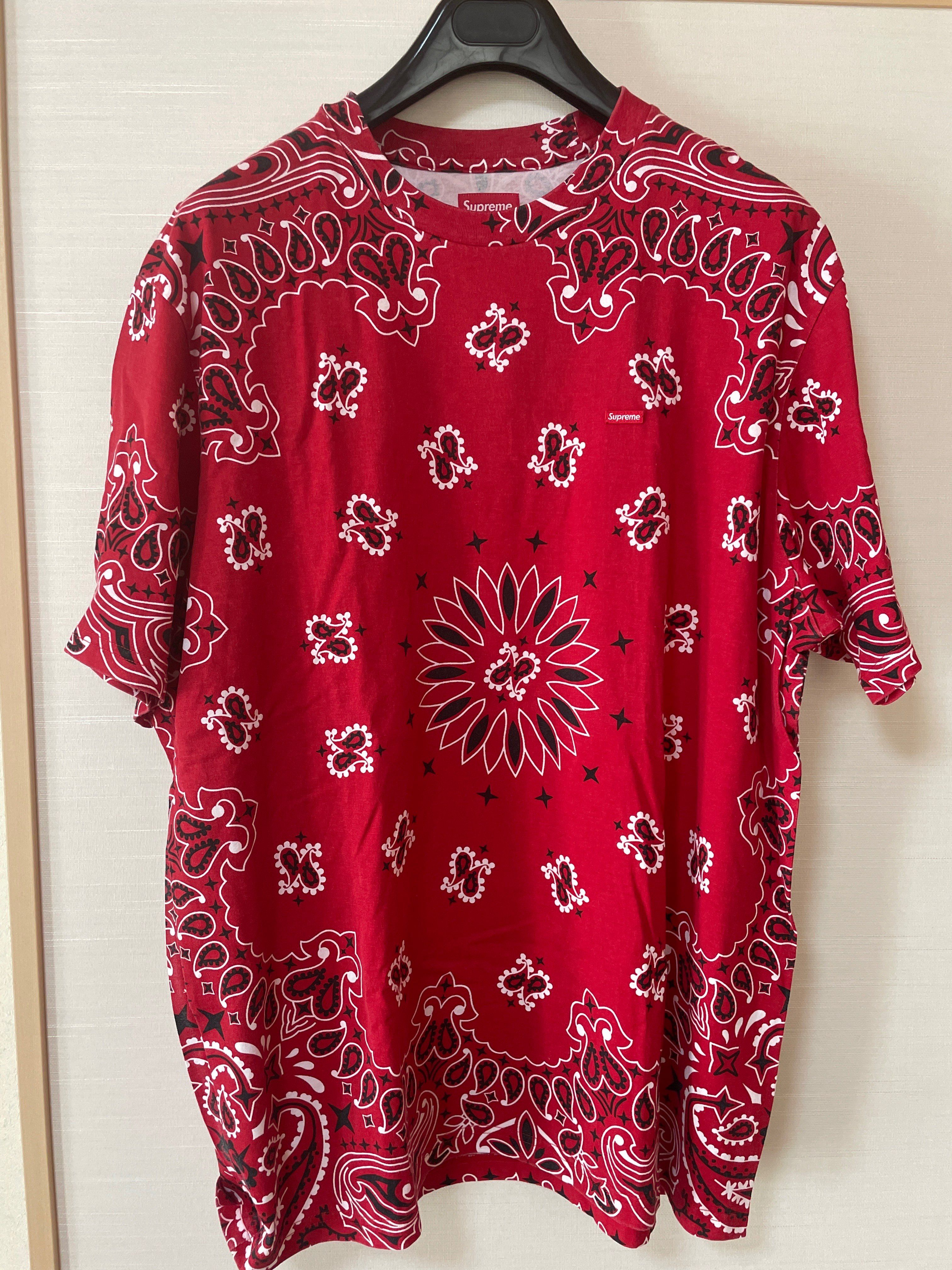 Supreme Small Box Tee "Bandana Red"(21SS)