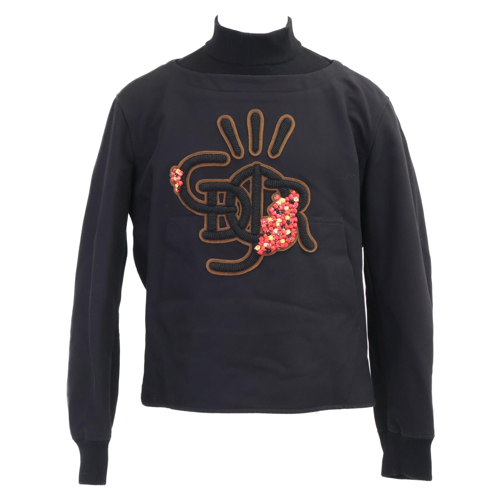 ディオール xTravis Scott Cactus Jack【美品/国内正規/22AW】28TC683A5519 フロントロゴ モックネック アノラック スウェットシャツ/ 48