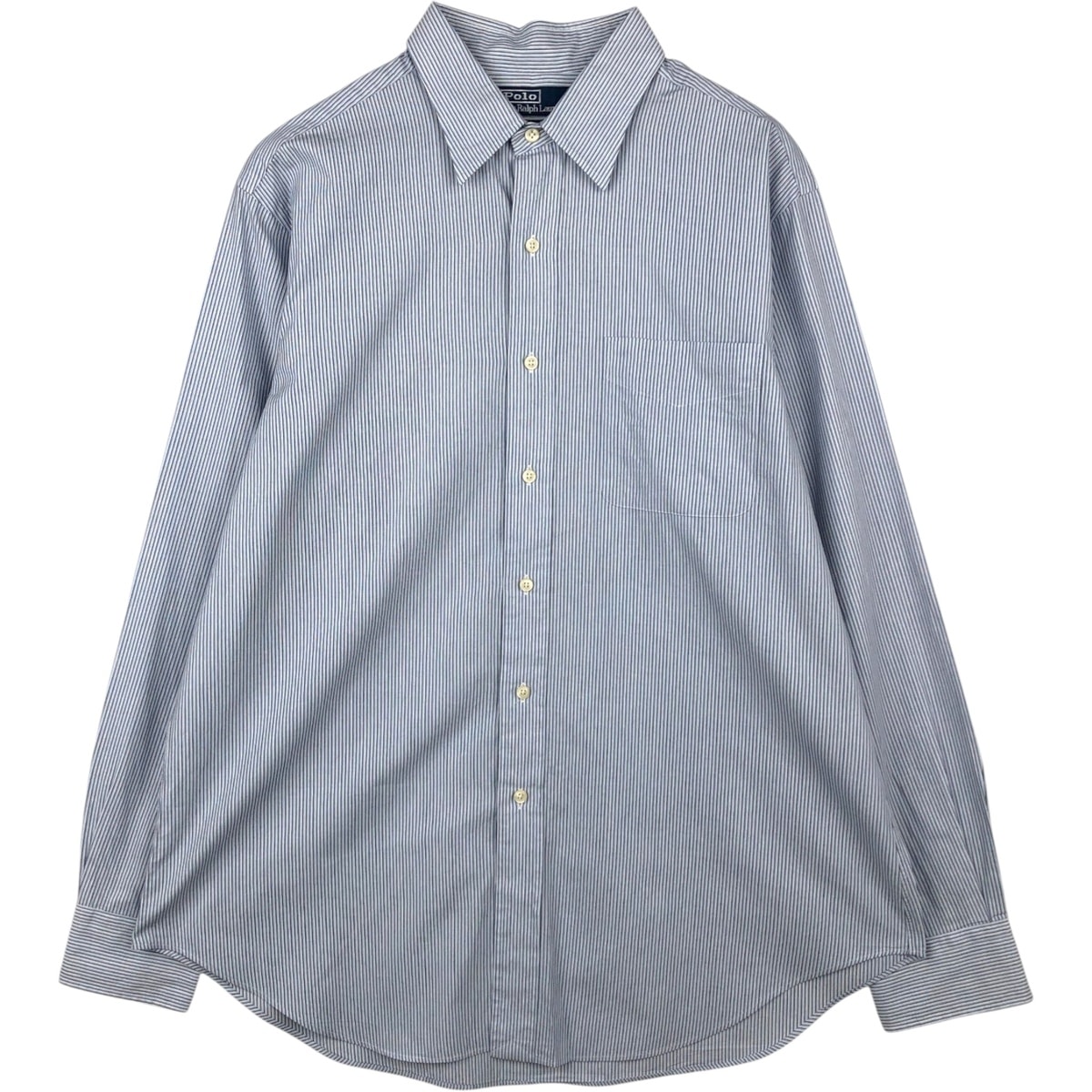 古着 ラルフローレン Ralph Lauren ANDREW 長袖 コットンストライプシャツ メンズXL相当/eaa622252