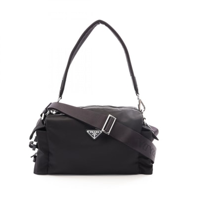 プラダ PRADA TESSUTO + VITELLO 2WAY ショルダーバッグ バッグ ナイロン レザー レディース ブラック系 2VH2062DW3F0002 【新品】
