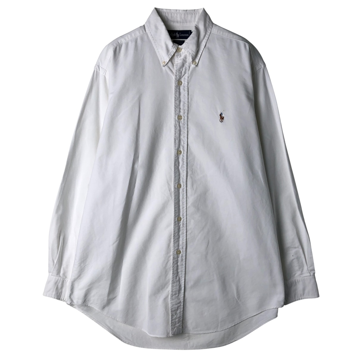 古着 ラルフローレン Ralph Lauren YARMOUTH 長袖 ボタンダウンシャツ メンズM相当/eaa611382