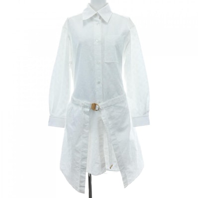 ルイヴィトン LOUIS VUITTON モノグラムレリーフトロンプルイユショートドレス FNDR40AQV ワンピース