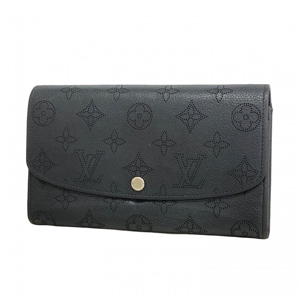 【6de5626】ルイヴィトン 長財布 マヒナ ポルトフォイユイリス M60143 ノワール【中古】レディース