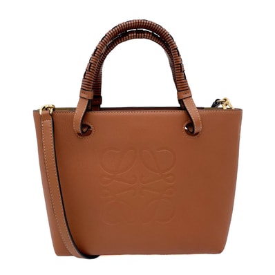 LOEWE ロエベ アナグラム トート 2WAY ショルダーバッグ
レザー ブラウン レディース
【中古】