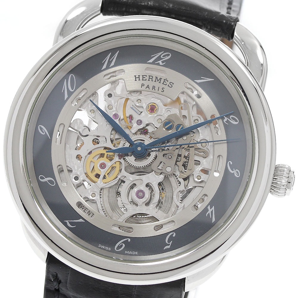 ★保 エルメス アルソー スケルトン AR6.710a メンズ 【中古】