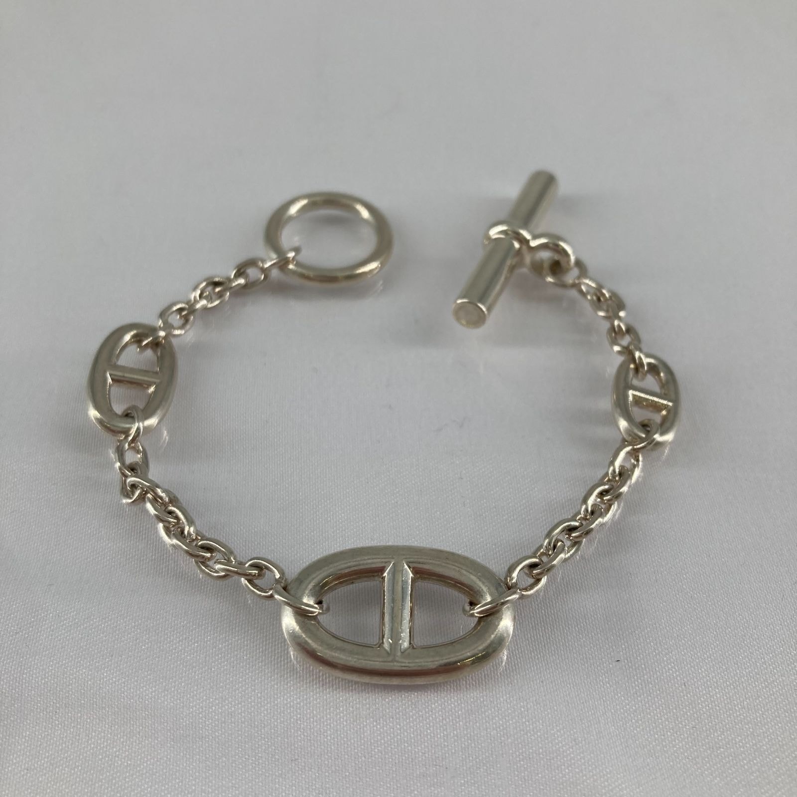 HERMES(エルメス) シェーヌダンクルファランドール アルジャンテブレスレット Ag925 サイズST シルバー