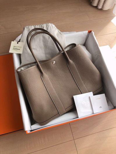 Hermes Garden Party Negonda "Etoupe/Silver"