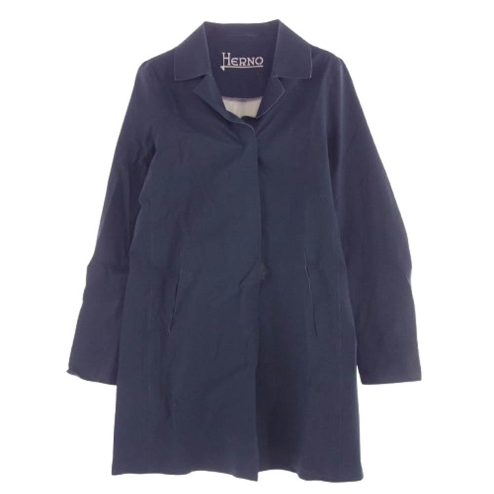 Herno ヘルノ コート 12648-580-3 ナイロン スプリング コート ネイビー系 42【中古】