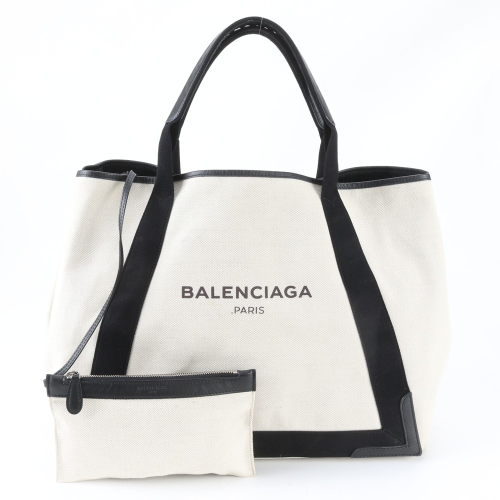 ■美品 バレンシアガ ネイビー カバス GM 339936 トート バッグ