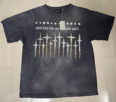 SAINT Mxxxxxx x FORSOMEONE FS_SS T-Shirt/God "Black"