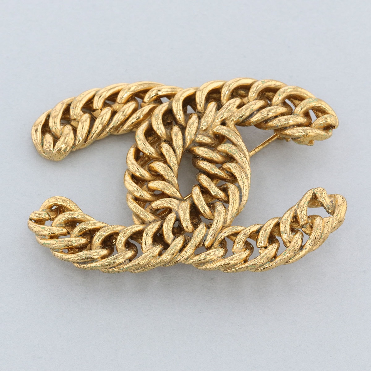 D (傷や汚れあり)】CHANEL シャネル ブローチ ココマーク 1107 GP