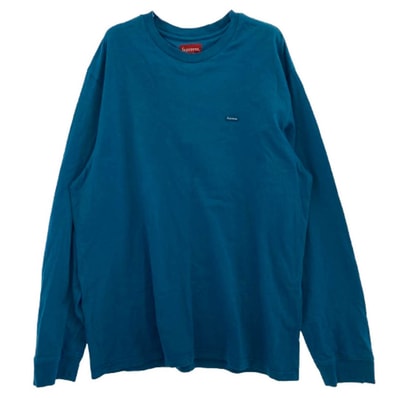 Supreme シュプリーム Small Box L/S Tee スモールボックス 長袖 Tシャツ ブルー系 L【中古】