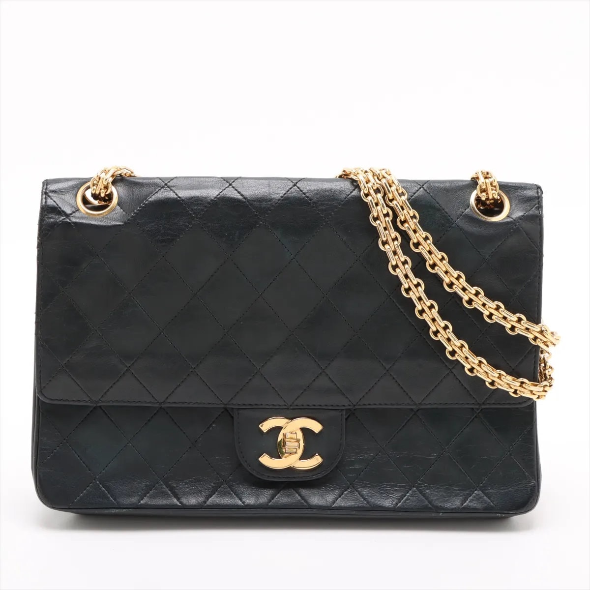 ■美品 シャネル マトラッセダブルフラップ チェーンショルダーバッグ