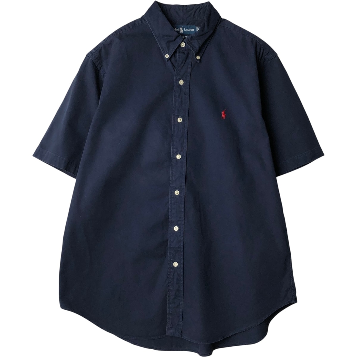 古着 ラルフローレン Ralph Lauren CLASSIC FIT 半袖 ボタンダウンシャツ メンズL相当/eaa636683