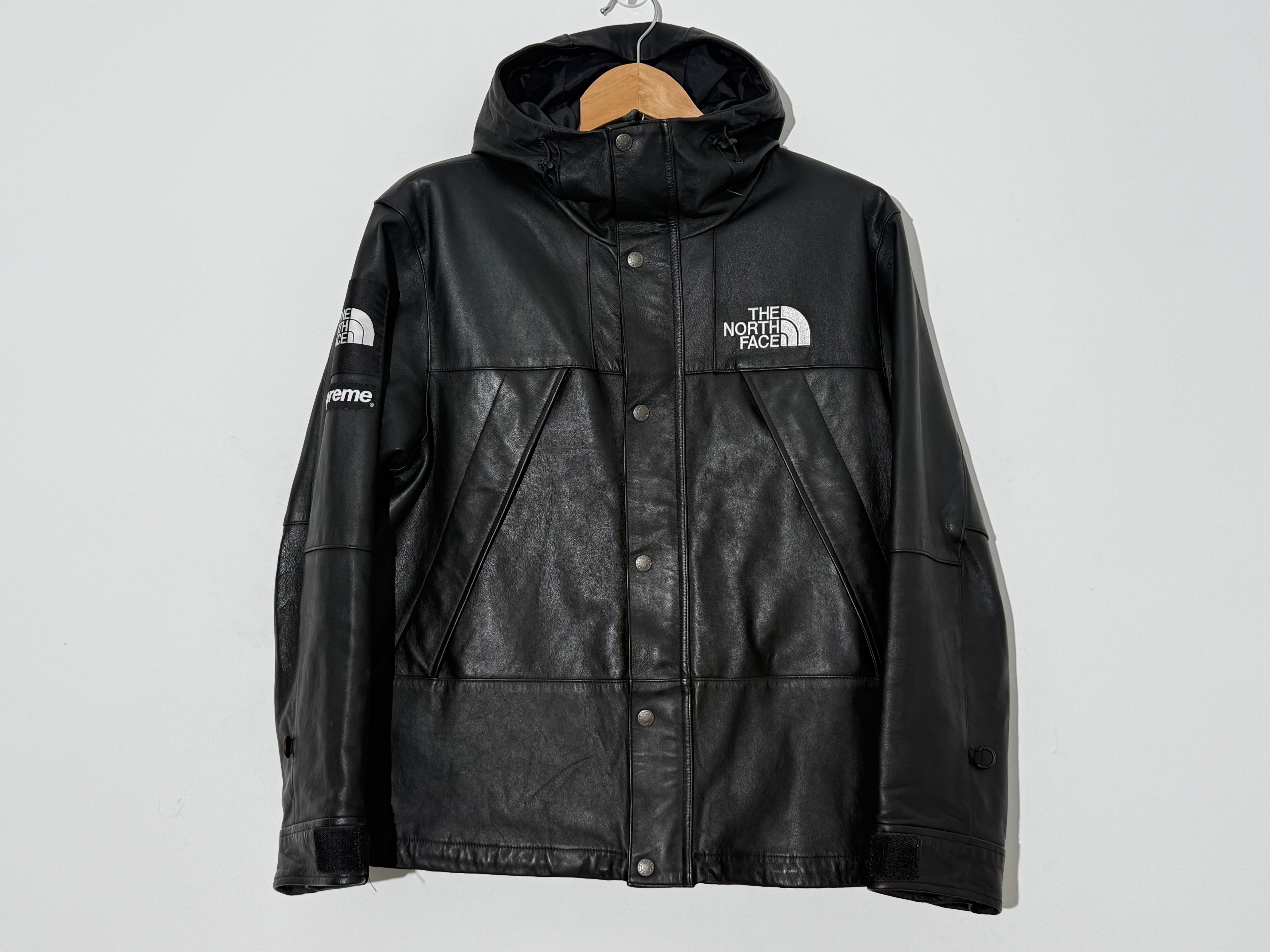 Supreme x The North Face Leather Mountain Parka "Black"