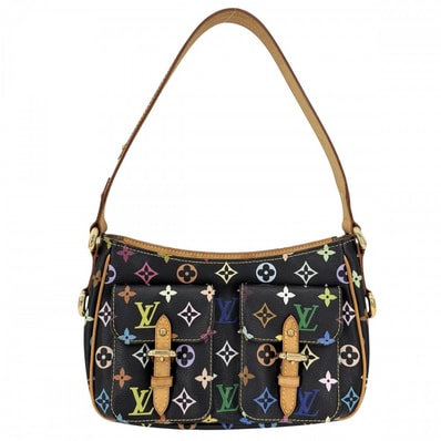 LOUIS VUITTON ルイヴィトン ショルダーバッグ ロッジPM ブラック 黒 M40054 モノグラムマルチカラー ノワール マルチカラー ゴールド金具 レディース【中古品】