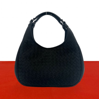 BOTTEGA VENETA ボッテガヴェネタ カンパーナ レザー PVC ハンドバッグ ブラック
34247