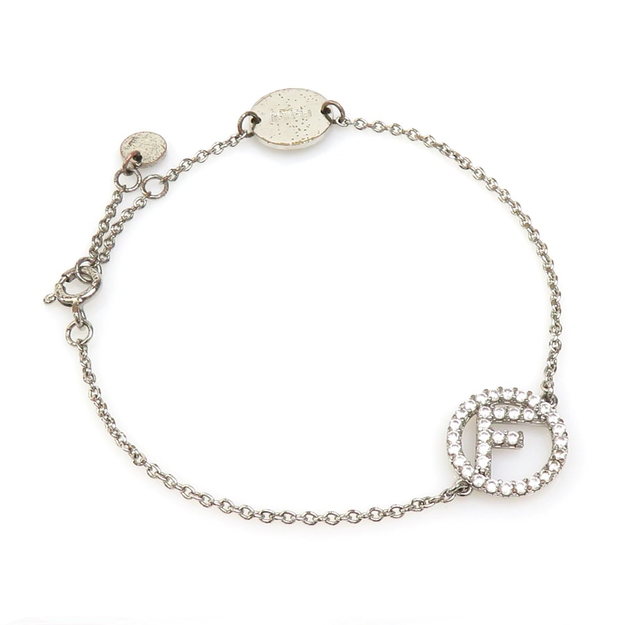 フェンディ FENDI ブレスレット エフイズ メタル シルバー レディース【中古】 r10599g