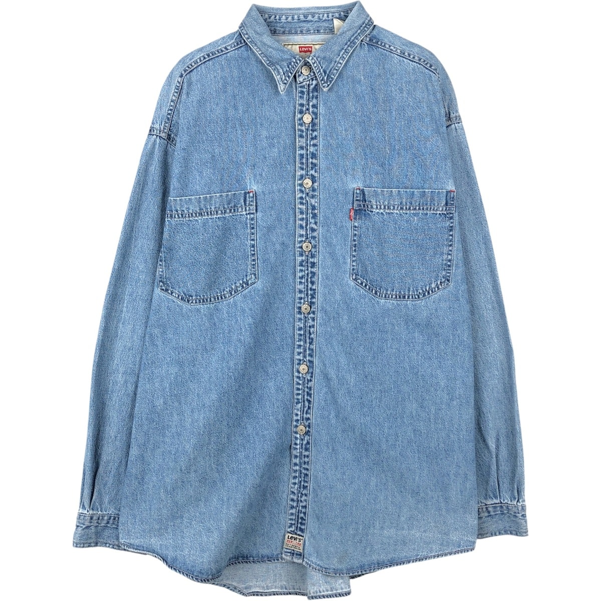 古着 90~00年代 リーバイス Levi's RED TAB 長袖 デニムシャツ メンズL相当 ヴィンテージ/eaa652051