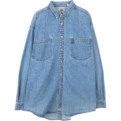 古着 90~00年代 リーバイス Levi's RED TAB 長袖 デニムシャツ メンズL相当 ヴィンテージ/eaa652051