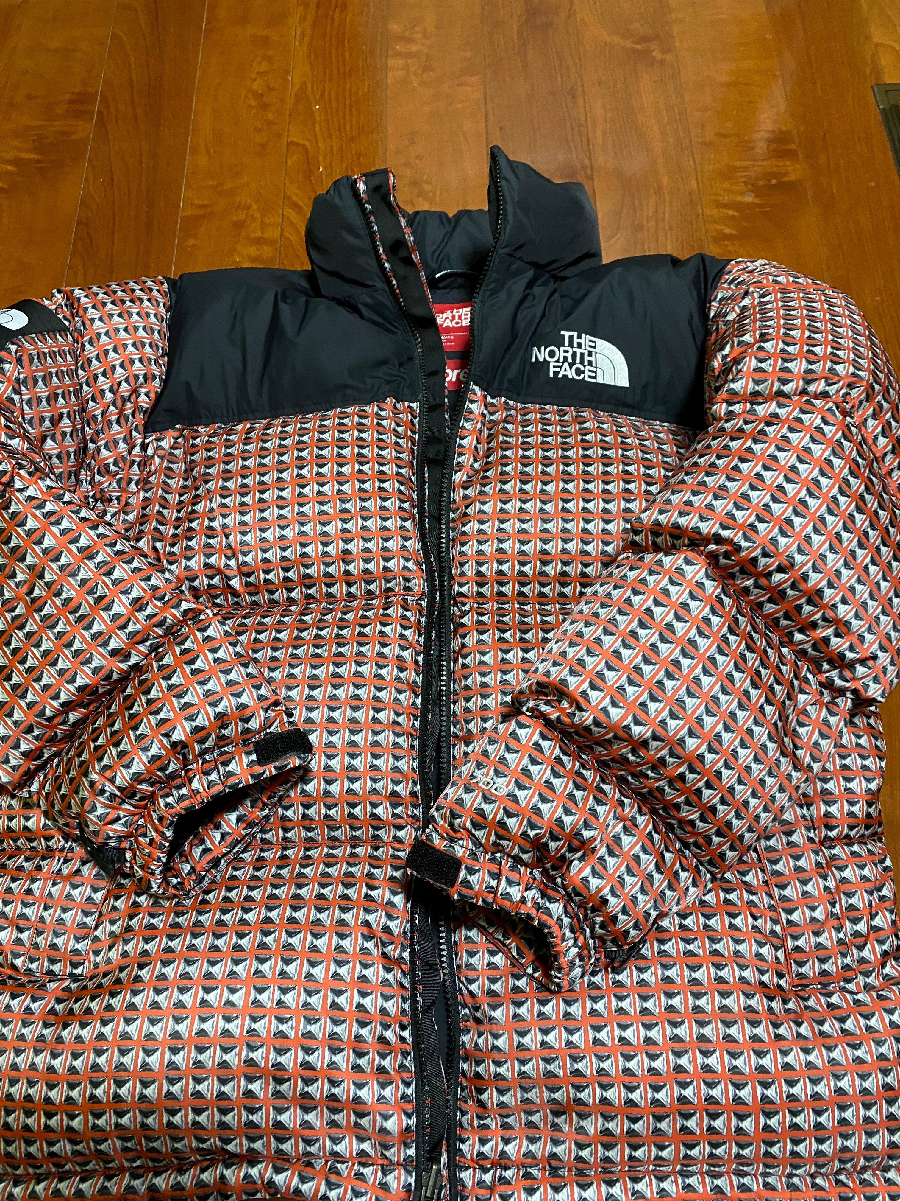 Supreme x The North Face Studded Nuptse Jacket "Red"