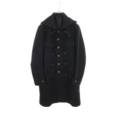 グッチ GUCCI 金釦 モールスキン 衣料品 アウター ウール メンズ ブラック系 201454 【中古】