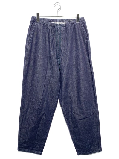 COMOLI Navy Denim Tapered Pants "Navy"