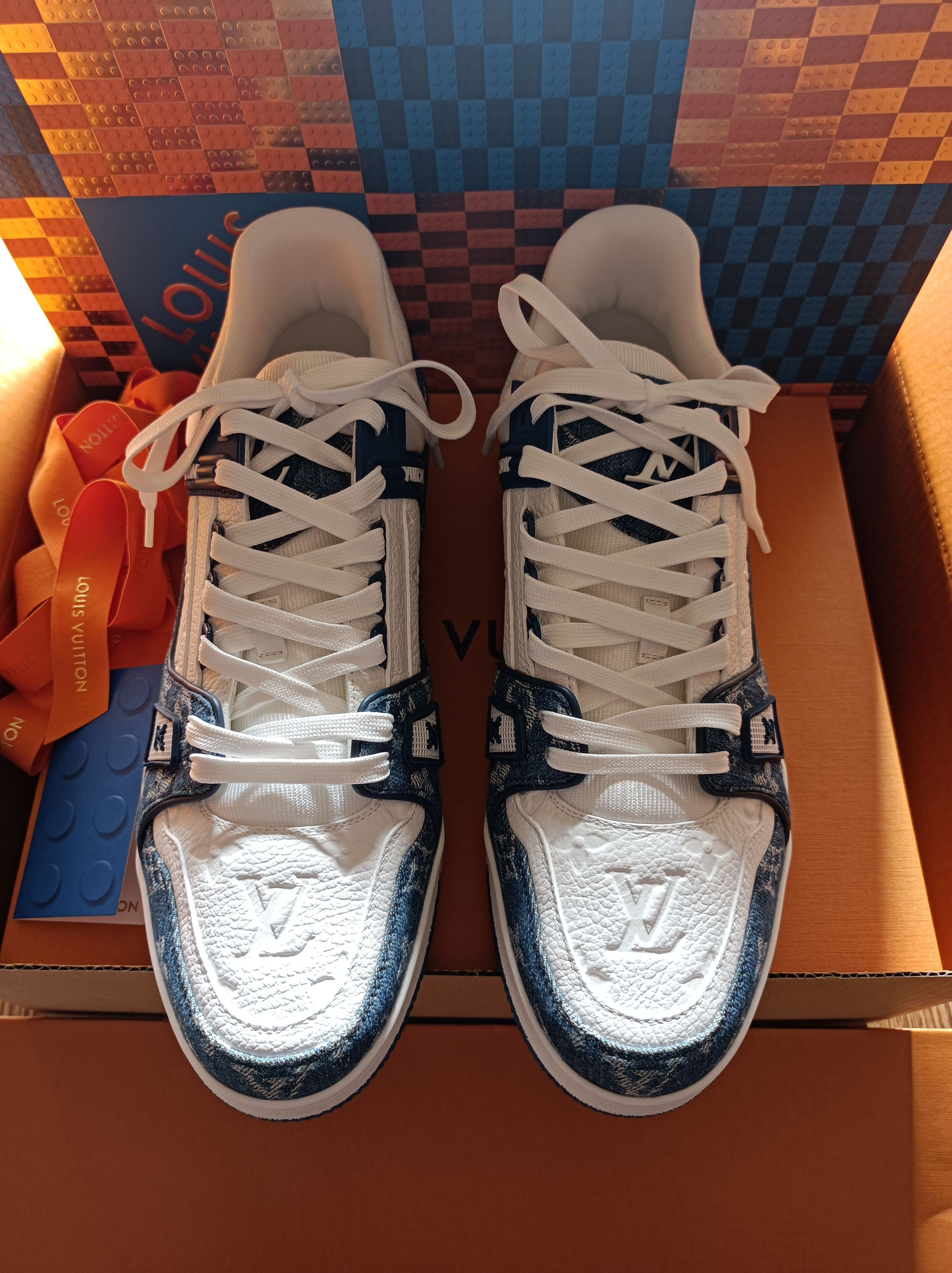 Louis VuittonLVトレイナーモノグラムデニムライン スニーカー