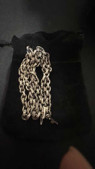 Chrome Hearts Paper Chain Necklace "Silver"