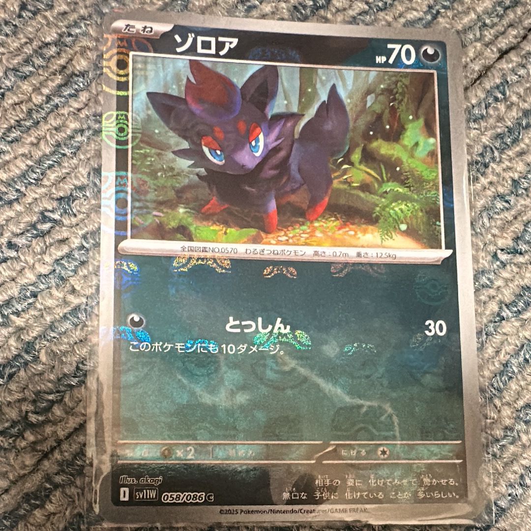 ゾロア C :マスターボールミラー [SV11W 058/086](拡張パック「ホワイトフレア」)