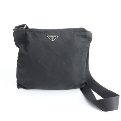 ■美品 プラダ テスート ナイロントライアングルロゴショルダーバッグ